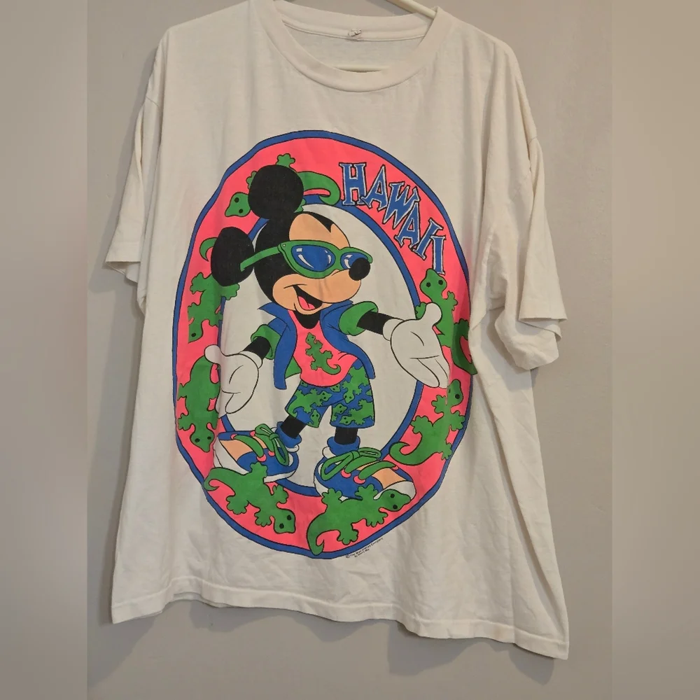 Sherry Mickey Hawaii Vintage Single Stitch Shirt Size 3XL - Picture 1 of 9